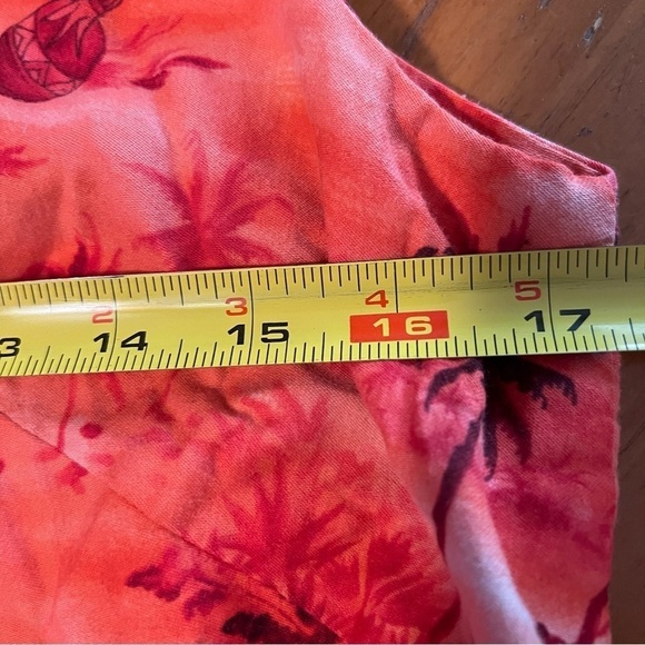 Vintage Royal Hawaiian Made in Hawaii Tropical Sleeveless Shift Mini Dress Luau - Picture 15 of 16